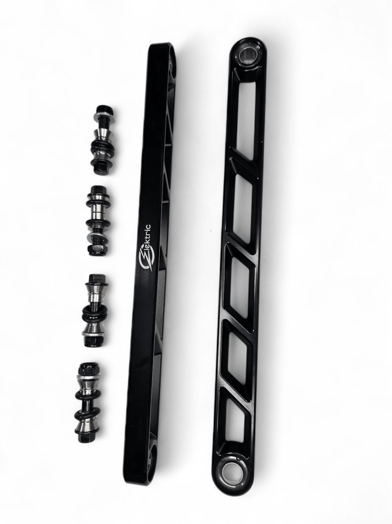 Elektric Offroad Rear Sway Bar Links Anodized Black for 2024+ Can Am Maverick R - Rugged Terrain