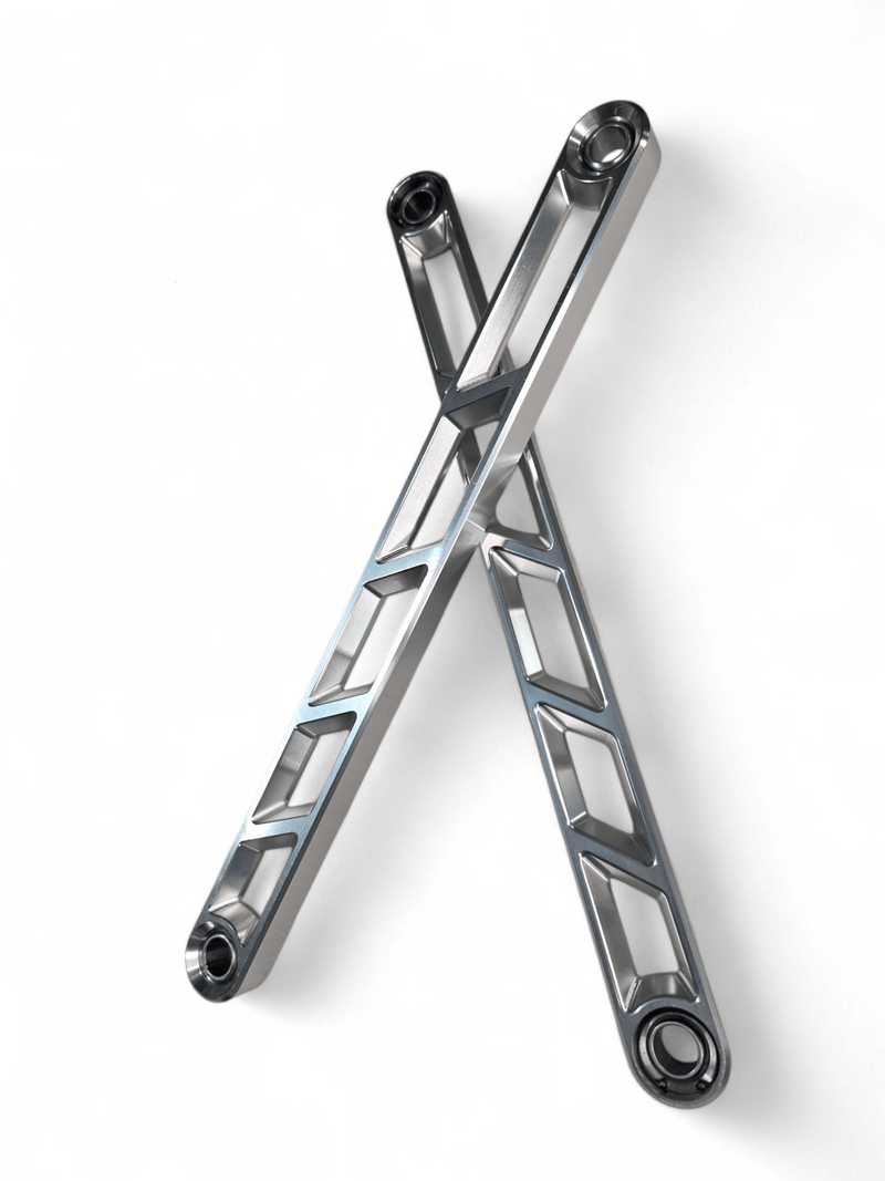 Elektric Offroad Rear Sway Bar Links Anodized Clear for 2024+ Can Am Maverick R - Rugged Terrain