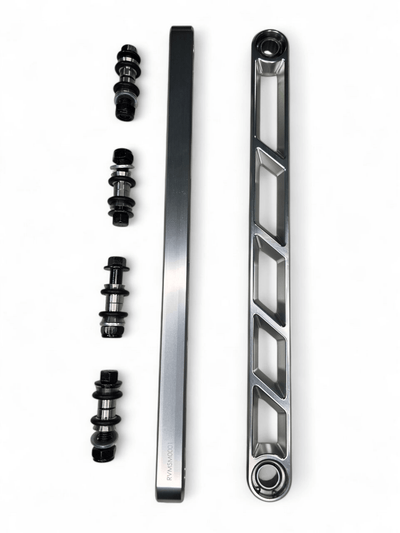 Elektric Offroad Rear Sway Bar Links Anodized Clear for 2024+ Can Am Maverick R - Rugged Terrain