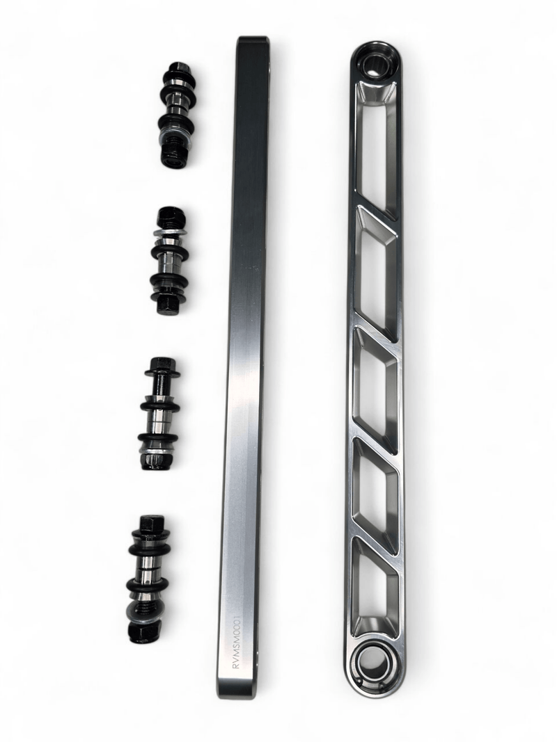 Elektric Offroad Rear Sway Bar Links Anodized Clear for 2024+ Can Am Maverick R - Rugged Terrain