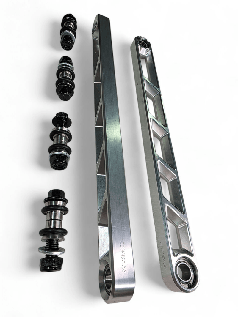 Elektric Offroad Rear Sway Bar Links Anodized Clear for 2024+ Can Am Maverick R - Rugged Terrain