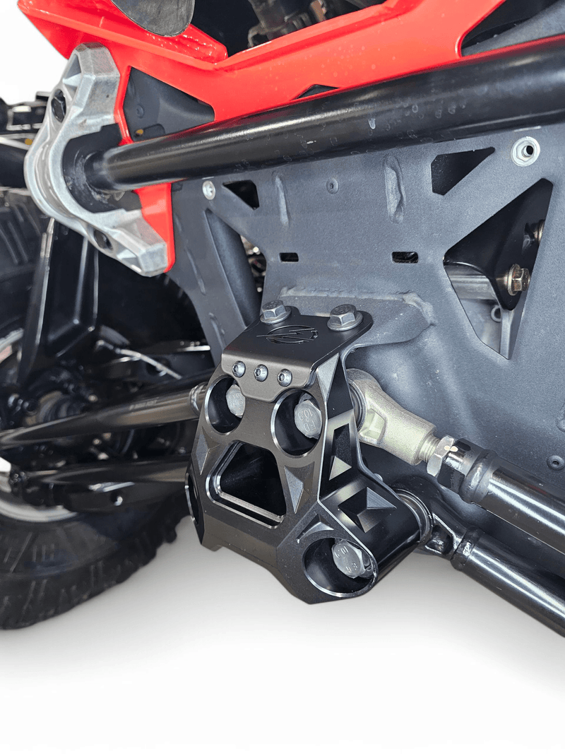 Elektric Offroad Billet Radius Rod Plate (Black) for 2024+ Can Am Maverick R - Rugged Terrain
