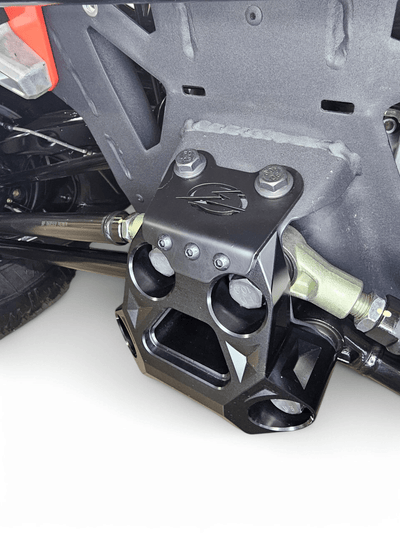 Elektric Offroad Billet Radius Rod Plate (Black) for 2024+ Can Am Maverick R - Rugged Terrain