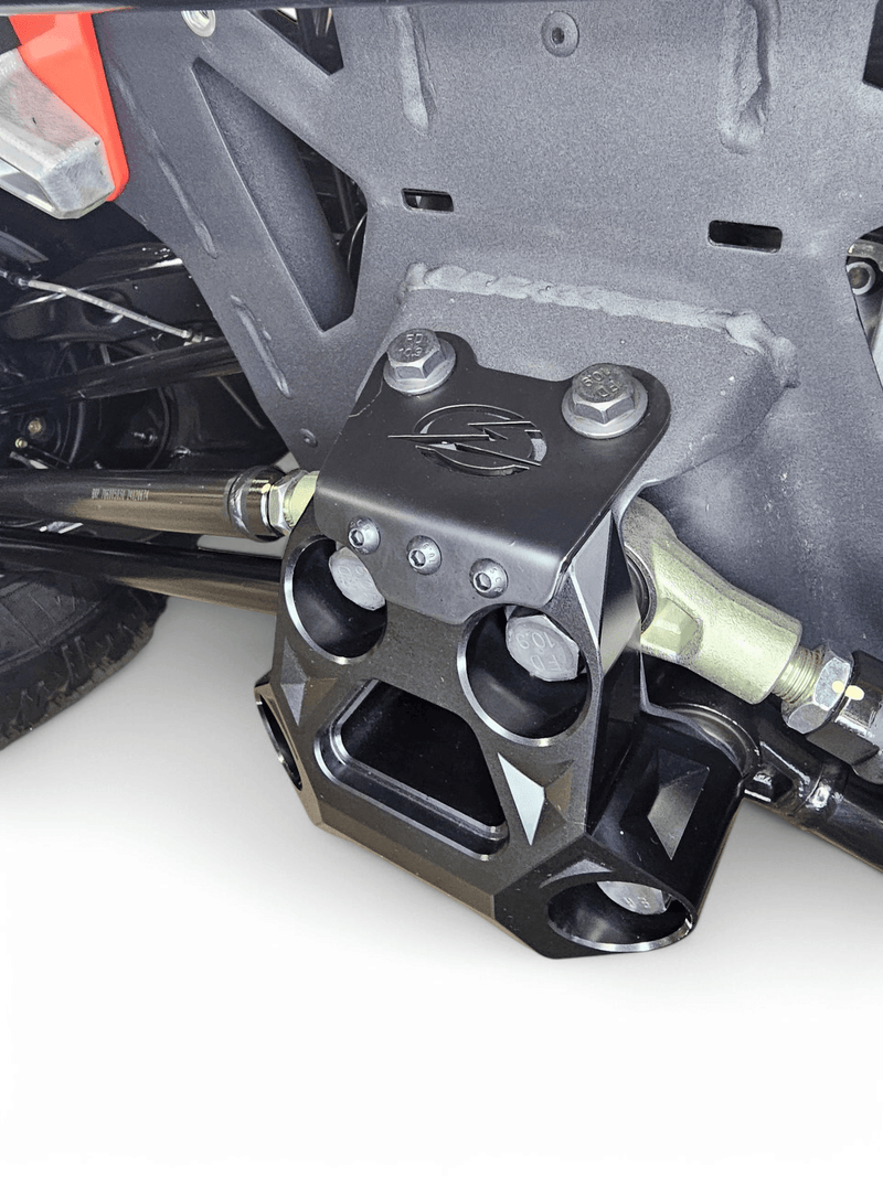 Elektric Offroad Billet Radius Rod Plate (Black) for 2024+ Can Am Maverick R - Rugged Terrain