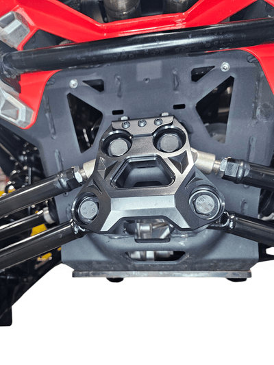 Elektric Offroad Billet Radius Rod Plate (Black) for 2024+ Can Am Maverick R - Rugged Terrain