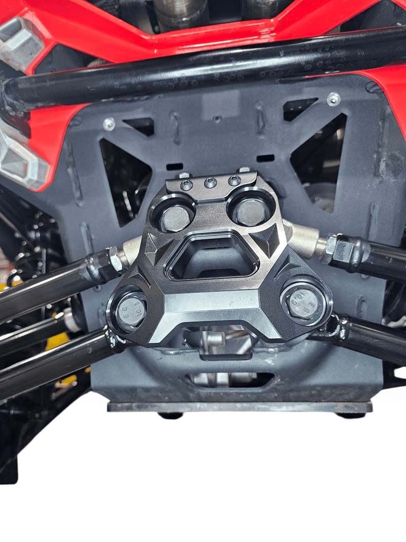 Elektric Offroad Billet Radius Rod Plate (Black) for 2024+ Can Am Maverick R - Rugged Terrain
