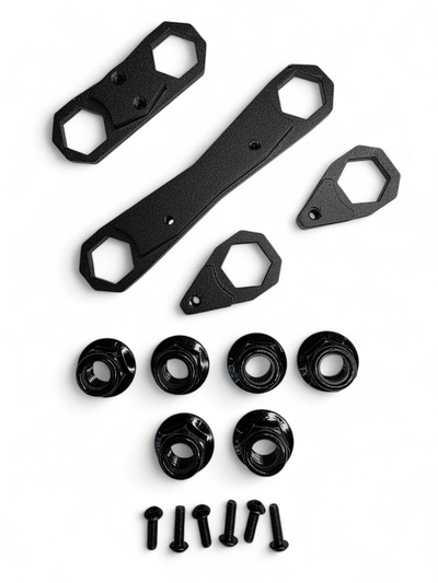 Elektric Offroad Rear Link Nut Plate Kit for 2024+ Can - Am Maverick R - Rugged Terrain