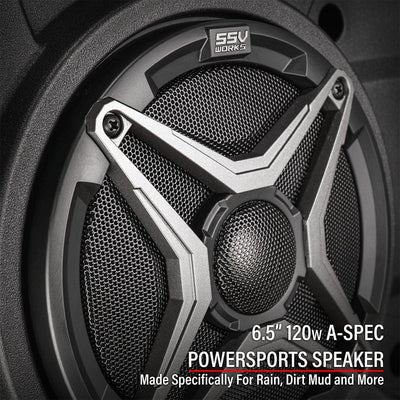 2024 - 2026 Polaris® RZR XP 1000 2 - Speaker Overhead Soundbar w/MRB3S Bluetooth Radio and Built - in Dome Light - Rugged Terrain