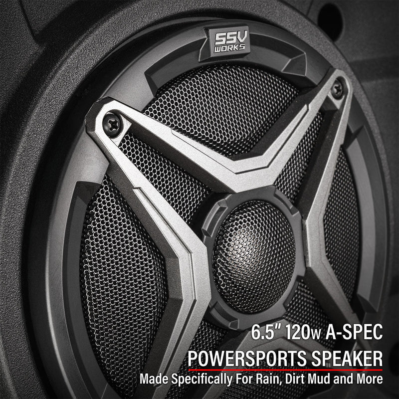 2024 - 2026 Polaris® RZR XP 1000 2 - Speaker Overhead Soundbar w/MRB3S Bluetooth Radio and Built - in Dome Light - Rugged Terrain