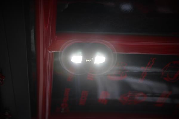 Dome Light With Billet Screw In Mount For 1.75” Tube