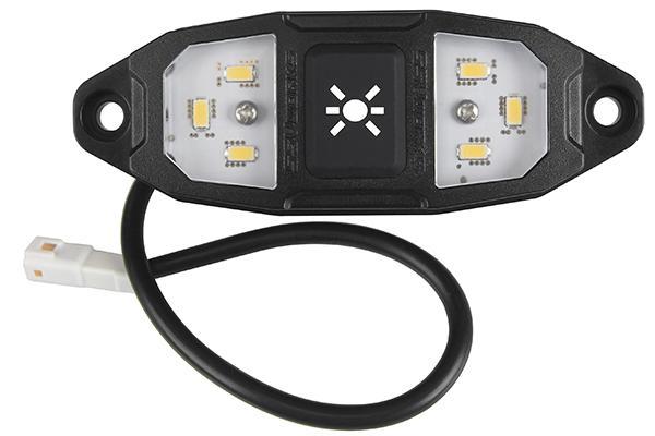 Dome Light With Billet Screw In Mount For 1.75” Tube