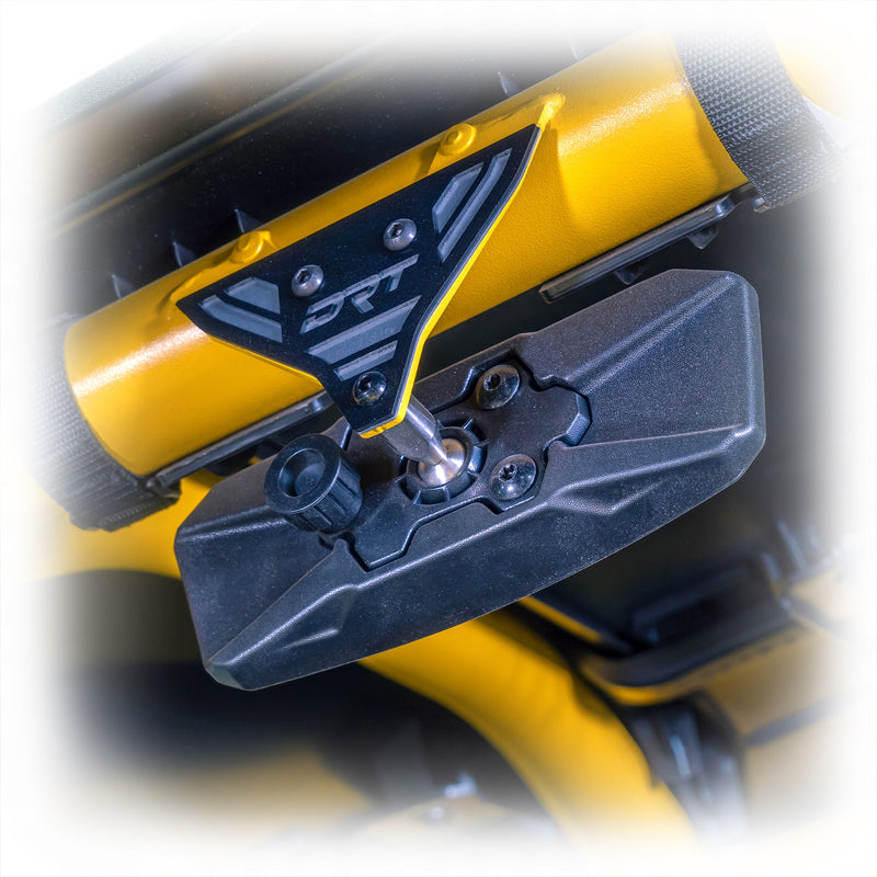 DRT Can - Am Maverick X3 / R Center Mirror Tab Cover Plate for OEM Cage - Rugged Terrain