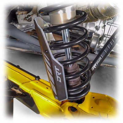 DRT Can - Am 2017+ Maverick X3/R Rear Aluminum Shock Guards - Rugged Terrain