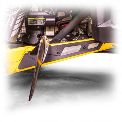 Can - Am 2024+ Maverick R Billet Rear Aluminum Mud/Rock Guard Kit - Rugged Terrain
