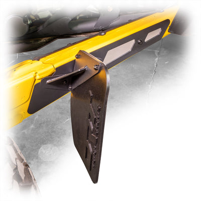 Can - Am 2024+ Maverick R Billet Rear Aluminum Mud/Rock Guard Kit - Rugged Terrain