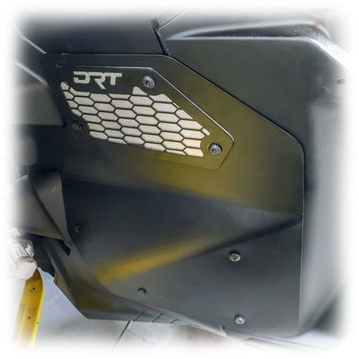 DRT Can - Am 2024+ Maverick R Front Aluminum Rock Guard Kit - Rugged Terrain