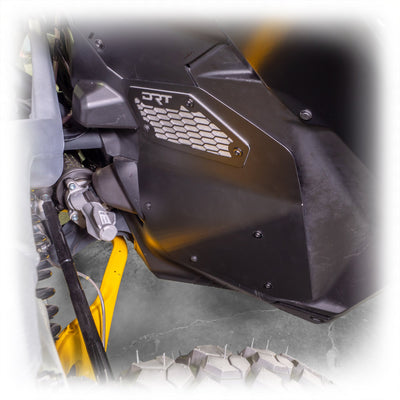 DRT Can - Am 2024+ Maverick R Front Aluminum Rock Guard Kit - Rugged Terrain