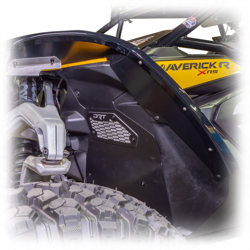 DRT Can - Am 2024+ Maverick R Front Aluminum Rock Guard Kit - Rugged Terrain