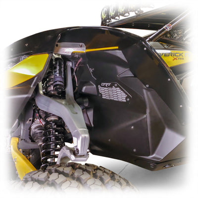 DRT Can - Am 2024+ Maverick R Front Aluminum Rock Guard Kit - Rugged Terrain