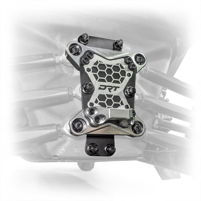 DRT Can - Am Maverick X3 2017+ Billet Aluminum 3 - PC Radius Rod Plate Kit - Rugged Terrain