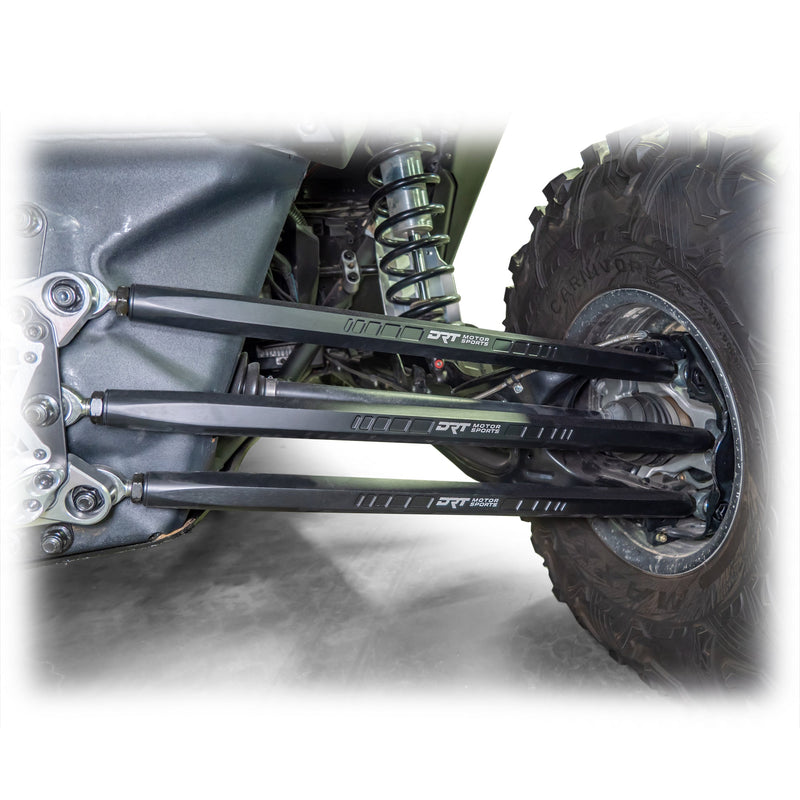 DRT Can - Am Maverick X3 2017+ Billet Aluminum 3 - PC Radius Rod Plate Kit - Rugged Terrain