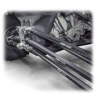 DRT Can - Am Maverick X3 2017+ Billet Aluminum 3 - PC Radius Rod Plate Kit - Rugged Terrain