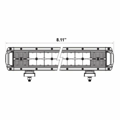 AJK Offroad Dual Row High Output 8" light bar - Rugged Terrain