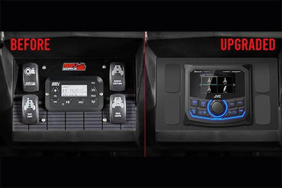 2014 - 2018 Polaris RZR 900 / 1000 JVC MR3 Media Receiver Plug - & - Play Kit - Rugged Terrain