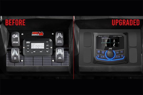 2014 - 2018 Polaris RZR 900 / 1000 JVC MR3 Media Receiver Plug - & - Play Kit - Rugged Terrain