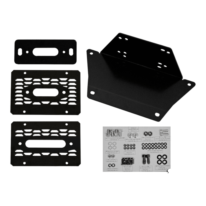 SuperATV Winch Mounting Plate for Polaris Ranger XP 1000 - Rugged Terrain