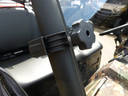 Spike Polaris Ranger Full Size (Round Tubing) Vented Scratch Resistant Windshield - Rugged Terrain