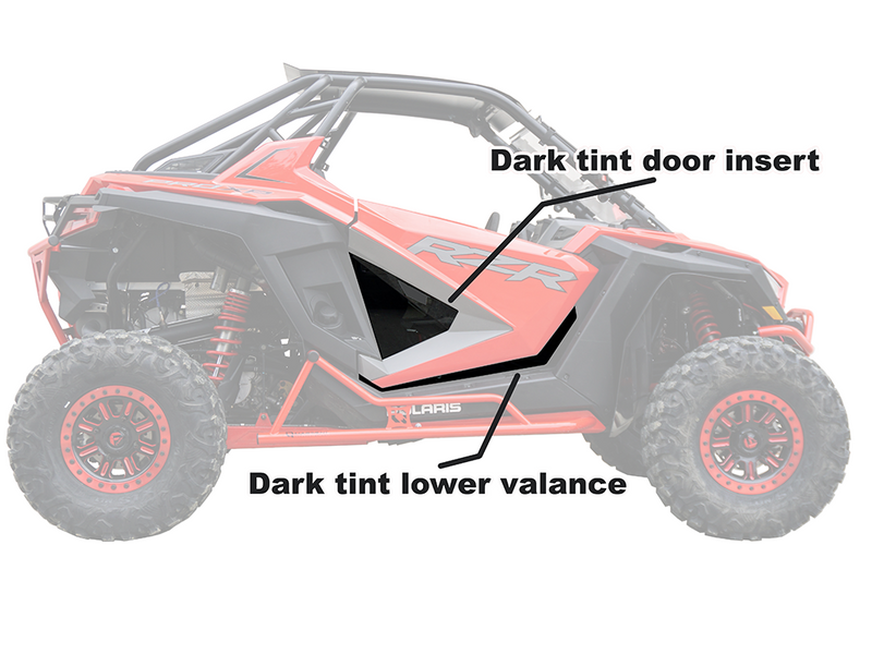 Spike Polaris RZR Pro XP-2 Door Inserts w/ Lower Trim Kit (pair)