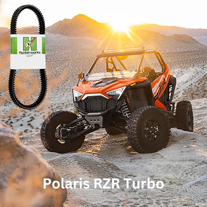 Hunterworks CVT Drive Belt for Polaris RZR Turbo / Turbo S / Turbo R / Pro S - Rugged Terrain
