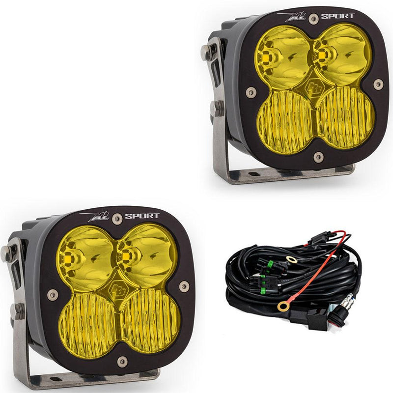 XL Sport LED Auxiliary Light Pod Pair Driving/Combo Amber