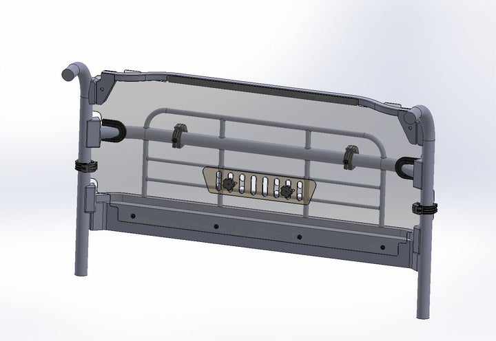 Spike KAWASAKI MULE PRO - MX REAR VENTED WINDSHIELD - GP - Rugged Terrain