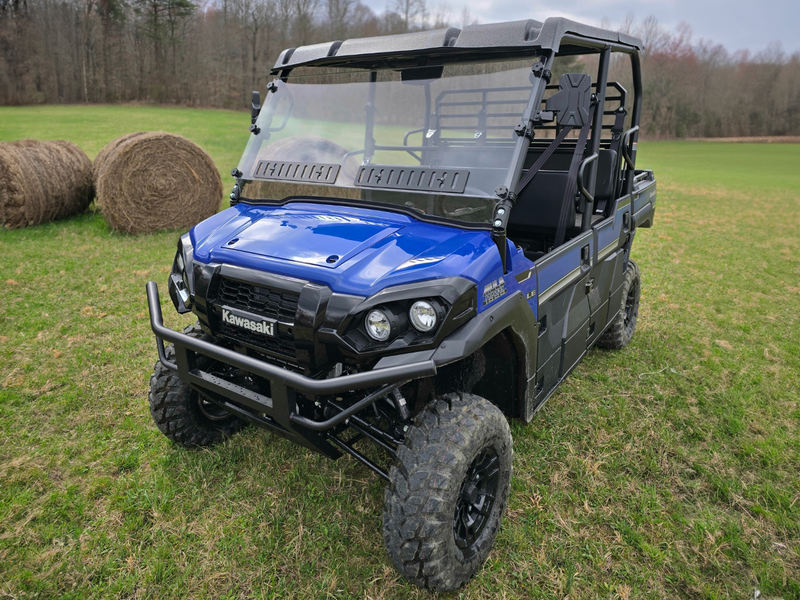 Spike Kawasaki Mule PRO-FX and FX/T Windshield W/Dual Vents-Hard Coated