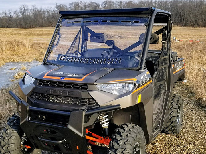 Spike Polaris Ranger Full - Size 2013 - Current Scratch Resistant Multi - Vent Windshield By Spike - Rugged Terrain