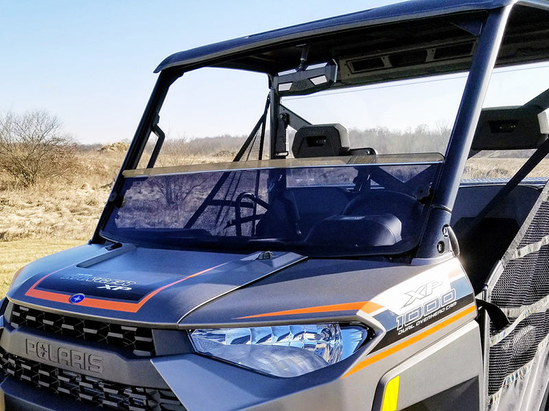 Spike Polaris Ranger Full-Size 2013-Current TINTED SHORT Windshield By Spike