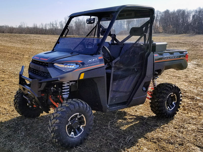 Spike Polaris Ranger Full-Size 2013-Current TINTED SHORT Windshield By Spike