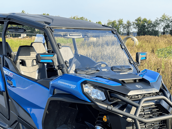 Spike Can - Am Maverick Trail/Sport & 2021+ Commander Front W/S w/Dual Vents - HC - Rugged Terrain