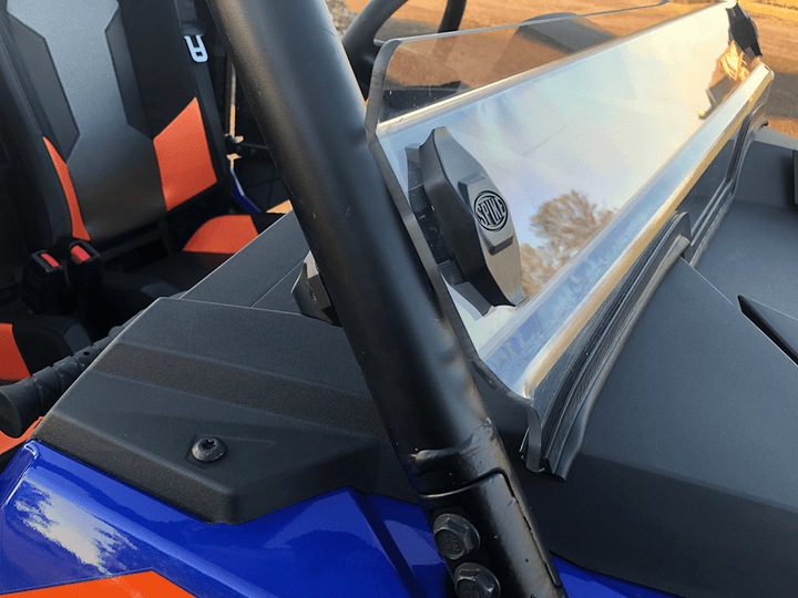 Spike Polaris RZR Turbo - S/XP 1000/Trail TRR Tinted Short Shield - Rugged Terrain