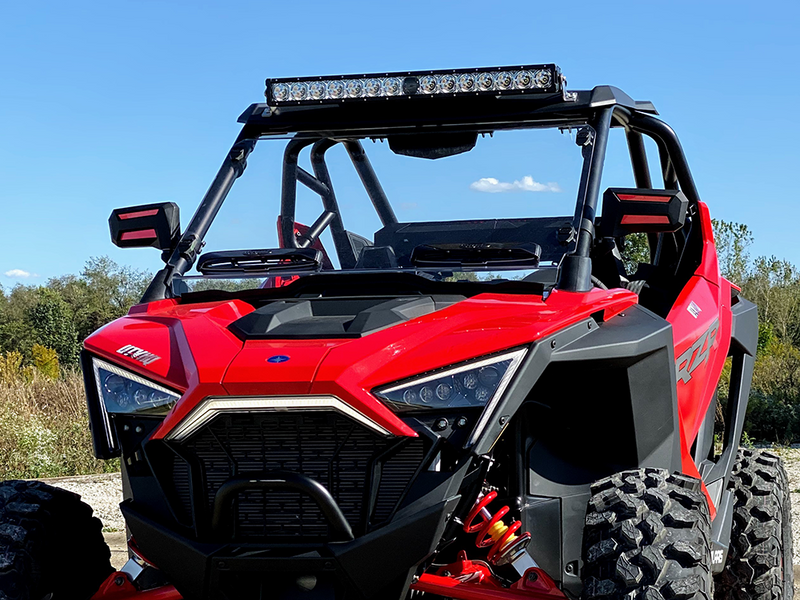 Spike Polaris RZR PRO Venting Windshield Featuring Tool-less Rapid Release