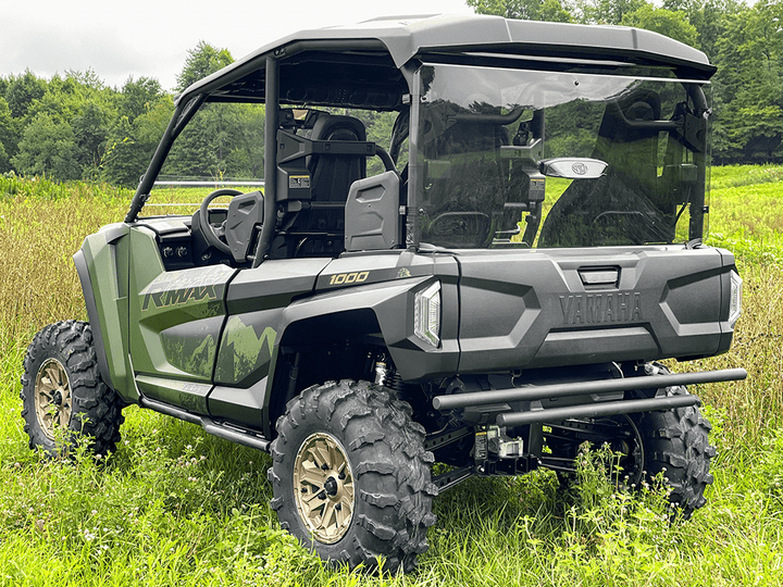 Spike Yamaha 2021+ Wolverine X4 & RMAX4 Rear TINTED Windshield - GP - Rugged Terrain