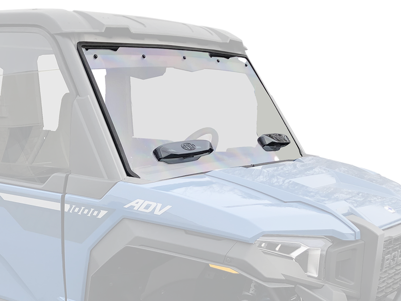 Spike Polaris Xpedition Hard Coated Full Windshield W/ComfortFlow Vents