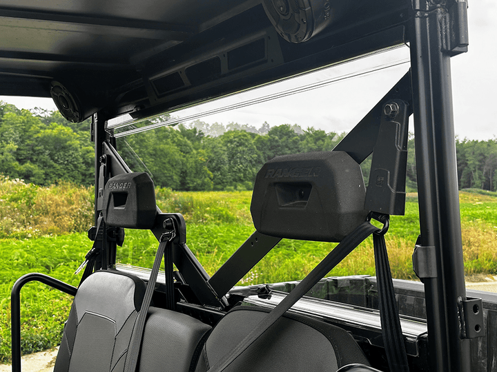 Spike Polaris Ranger 1000/XP 1000/Kinetic Rear Windshield - Rugged Terrain