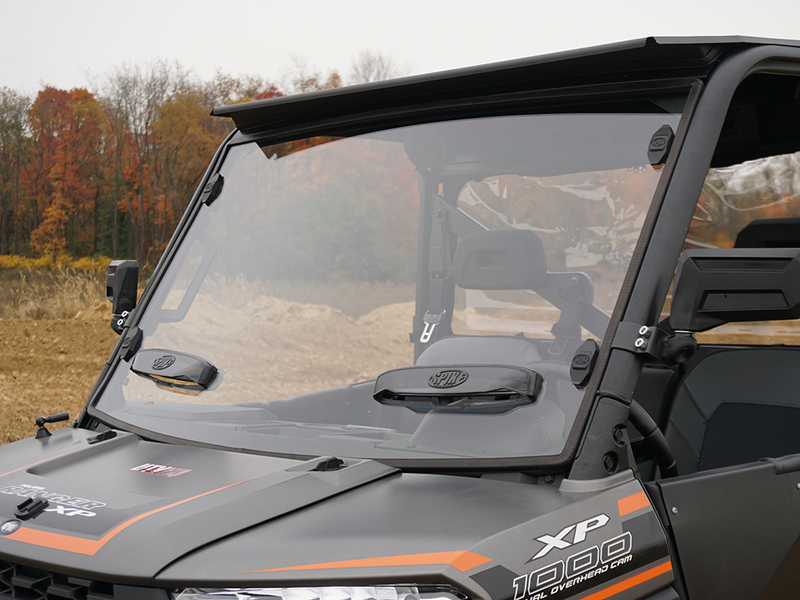 Spike Polaris Ranger Full Size (Pro-Fit) Venting Windshield With TRR (Tool-Less-Rapid-Release) Mounting System