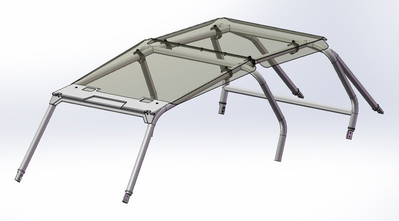 Spike Polaris RZR 4 900/1000 Tinted Polycarbonate Roof- Closeout