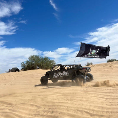 Marshin Whips Single Day Large Whip Flag - Rugged Terrain