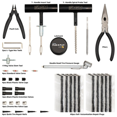AGM Products Plug n Play Tire Repair Kit