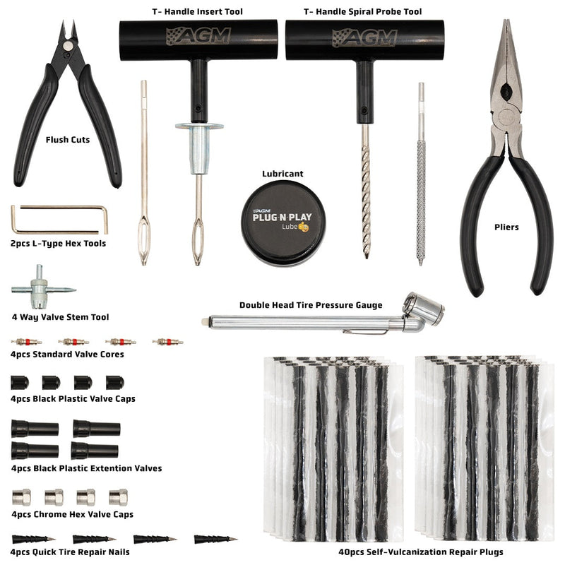 AGM Products Plug n Play Tire Repair Kit